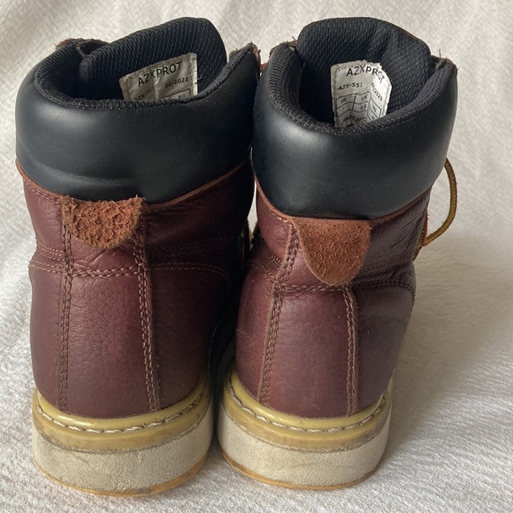 Azxprot Work Boot Men Bull leather Moc Toe Waterproof Oil & Slip Resistant Sz 7 main image 4